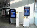 Ticket dispensing machine with height convenient for wheelchair users